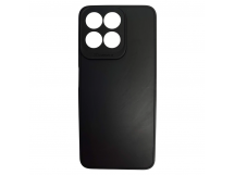 Чехол силиконовый Honor X7C матовый с защитой камеры черный