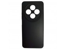 Чехол силиконовый Redmi 14C/POCO C75 матовый с защитой камеры черный