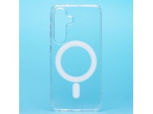 Чехол-накладка - PC Clear Case SafeMag для "Samsung Galaxy S25" (прозрачный) (239447)