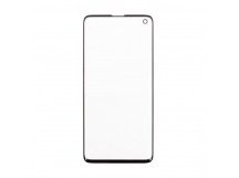 Стекло для переклейки Samsung Galaxy S10 (G973F) в сборе с OCA пленкой Черный - OR (Mitsubishi)