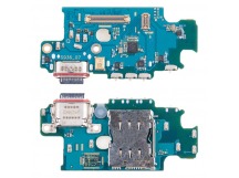 Шлейф для Samsung Galaxy S25+ (S936B) плата на системный разъем/разъем SIM/микрофон - Премиум