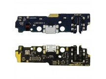 Шлейф для Xiaomi Poco C51 (2302EPCC4I) плата системный разъем/разъем гарнитуры/микрофон - Премиум