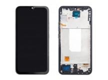 Дисплей для Samsung A346E Galaxy A34 5G в рамке + тачскрин (черный) (OLED)