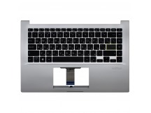 Топ-панель для Asus VivoBook 14 X421EA серебро, черные клавиши без подсветки