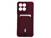 Чехол-накладка - SC304 с картхолдером для "Honor X7c" (bordo) (238284)