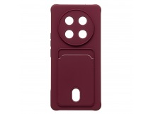 Чехол-накладка - SC304 с картхолдером для "Honor X9c" (bordo) (239127)