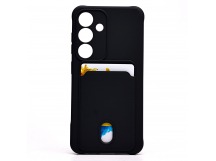 Чехол-накладка - SC304 с картхолдером для "Samsung Galaxy S25" (black) (239002)