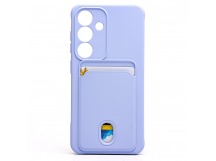 Чехол-накладка - SC304 с картхолдером для "Samsung Galaxy S25" (light violet) (239004)