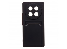 Чехол-накладка - SC337 с картхолдером для "Honor X9c" (black) (239129)