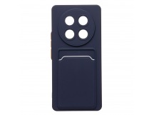 Чехол-накладка - SC337 с картхолдером для "Honor X9c" (dark blue) (239130)