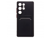 Чехол-накладка - SC337 с картхолдером для "Samsung Galaxy S25 Ultra" (black) (239047)