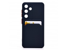 Чехол-накладка - SC337 с картхолдером для "Samsung Galaxy S25" (dark blue) (239006)
