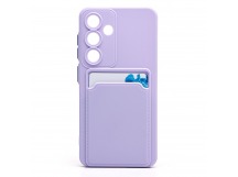 Чехол-накладка - SC337 с картхолдером для "Samsung Galaxy S25" (light violet) (239007)