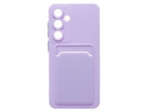 Чехол-накладка - SC337 с картхолдером для "Samsung Galaxy S25+" (light violet) (239028)