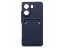 Чехол-накладка - SC337 с картхолдером для "Xiaomi Poco X7 Pro" (dark blue) (239088)
