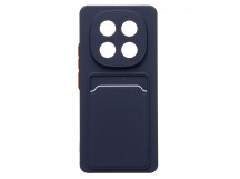 Чехол-накладка - SC337 с картхолдером для "Xiaomi Poco X7" (dark blue) (239069)