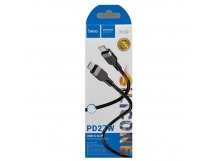 Кабель Lightning - Type-C HOCO X109 (27W/3A/3m/силиконовый) черный