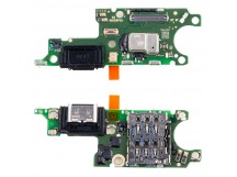 Шлейф для Huawei Honor X9c (BRP-NX1) плата на системный разъем/разъем SIM/микрофон - Премиум