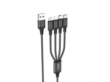 Кабель USB Hoco X76 4в1 Apple+Micro+Type-c+Type-c 1м