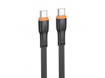 Кабель Type-C - Type-C Borofone BX118 (3A, 60W, плоский) Черный