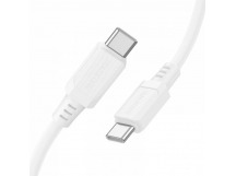 Кабель Type-C - Type-C BOROFONE BX115 (60W/1m/силиконовый) белый