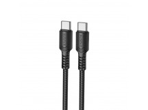 Кабель Type-C - Type-C BOROFONE BX116 (60W/1m/текстиль) черный