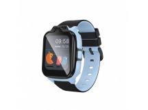 Детские смарт-часы HOCO Y104 ((1.69"/4G/GPS/IP67/камера/функция звонка/700mAh) черно-голубые