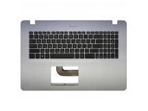 Топ-панель Asus VivoBook R702U серо-синяя с подсветкой