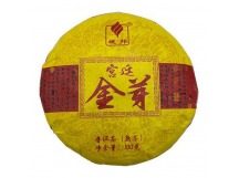 Чай Пуэр Шу 100гр 2024г Золотой Бутон фабрика Гу И мини блин Черный