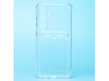 Чехол-накладка - SC276 с картхолдером для "Samsung Galaxy S24 FE" (transparent) (239527)