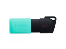 Флеш-накопитель USB 3.2 256GB Kingston DataTraveler Exodia M чёрный/бирюзовый