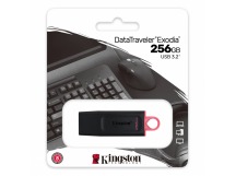 Флеш-накопитель USB 3.2 256GB Kingston DataTraveler Exodia чёрный/розовый