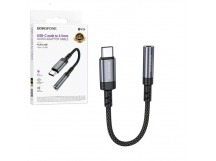 Переходник BOROFONE BV24 TypeC - Aux 3.5 (серый)