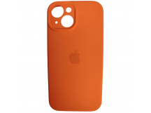 Чехол силиконовый Silicone Case ORG iPhone 15 (защита камеры) оранжевый (05)