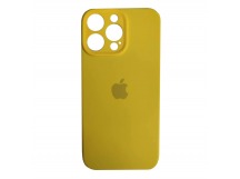 Чехол силиконовый Silicone Case ORG iPhone 15 Pro (защита камеры) желтый