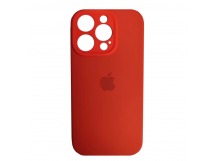 Чехол силиконовый Silicone Case ORG iPhone 15 Pro (защита камеры) красный