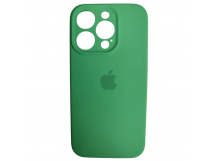 Чехол силиконовый Silicone Case ORG iPhone 15 Pro (защита камеры) мятный (11)
