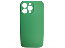 Чехол силиконовый iPhone 15 Pro Max Silicone Case без лого (защита камеры) светло-зеленый (11)
