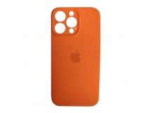 Чехол силиконовый Silicone Case ORG iPhone 15 Pro Max (защита камеры) оранжевый (05)