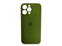Чехол силиконовый Silicone Case ORG iPhone 15 Pro Max (защита камеры) хаки (13)