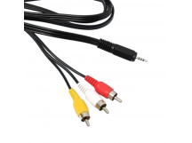 Шнур 3RCAшт.- шт. 3,5мм AV GOLG 5м