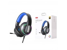 Наушники накладные с микрофоном XO-GE-09, игровые, цвет черный