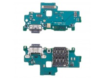 Шлейф для Samsung Galaxy A36 5G (A366B) плата системный разъем/разъем SIM/микрофон - Премиум