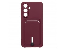 Чехол-накладка - SC304 с картхолдером для "Samsung Galaxy A26 5G" (bordo) (239381)