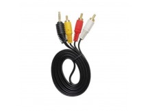 Кабель 3,5 Jack (M)  - RCА*3 (M) NoName 5м
