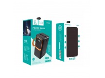 Внешний аккумулятор 50 000 mAh DENMEN DP32 (4USB/2PD/два кабеля/фонарик/дисплей) черный