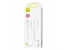 Кабель USB 3 в 1 Lightning/Micro USB/Type-C USAMS SJ367 U35 (2A/1m) белый