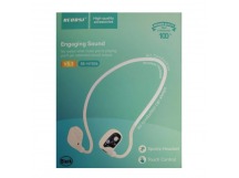 Беспроводные спорт наушники RECRSI RE-NY036 (5 ч/30 mAh) белые