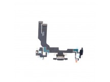 Шлейф для iPhone 16e (A3408/A3409/A3410/A3212) на системный разъем/микрофон Черный - Премиум