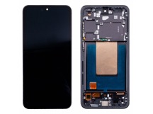 Дисплей для Samsung Galaxy S24 FE (S721B) модуль с рамкой Черный - (OLED) (Full Size)